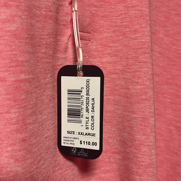 New Johnnie-O Santa Monica Rose Marbleized designed Golf Tennis Sports Polo! - Picture 4 of 12